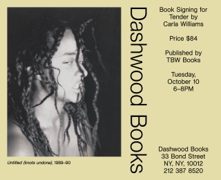 Carla Williams book signing for Tender