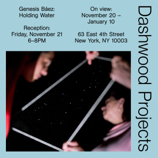 Genesis Báez reception for Holding Water at Dashwood Books