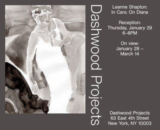 Leanne Shapton reception In Cars: On Diana at Dashwood Projects