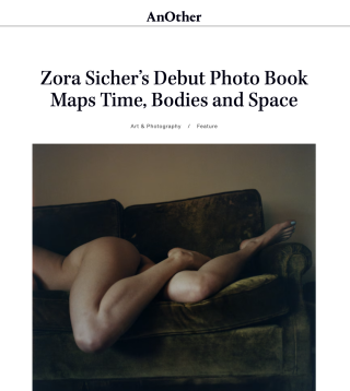 AnOther: Zora Sicher’s Debut Photo Book Maps Time, Bodies and Space