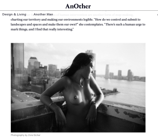 AnOther: Zora Sicher’s Debut Photo Book Maps Time, Bodies and Space